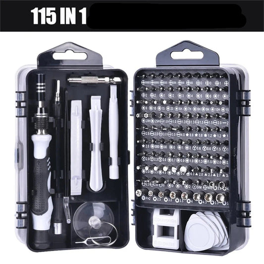 SET EMBOUTS DE TOURNE VIS +POIGNEE  115 PCS