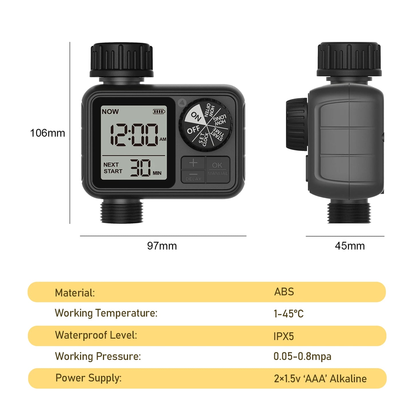 Système d'irrigation automatique temporisé